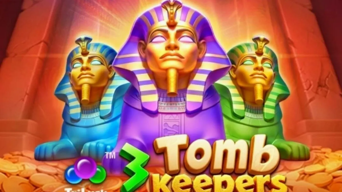 Tampilan visual slot 3 Tomb Keepers dengan tema makam Firaun yang misterius